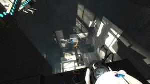 Portal 2 : Die Sprungplattformen bringen Sie nach oben.