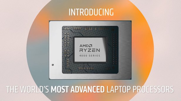 The Zen-2 architecture also seems to be a guarantee of success for laptops - at least in terms of performance. (Image source: Youtube / AMD)