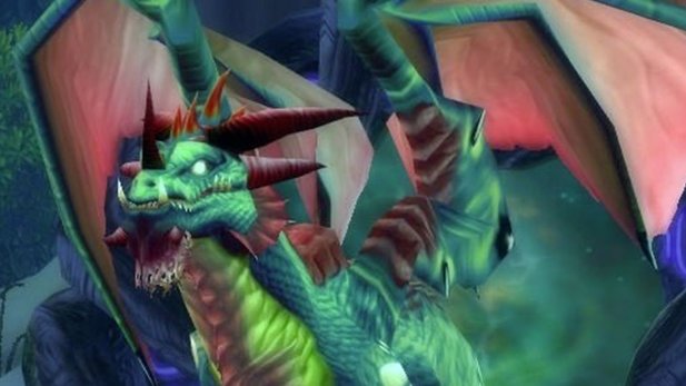 The emerald green dragon Lethon is one of the four new world bosses that will be opening in WoW Classic in April. 